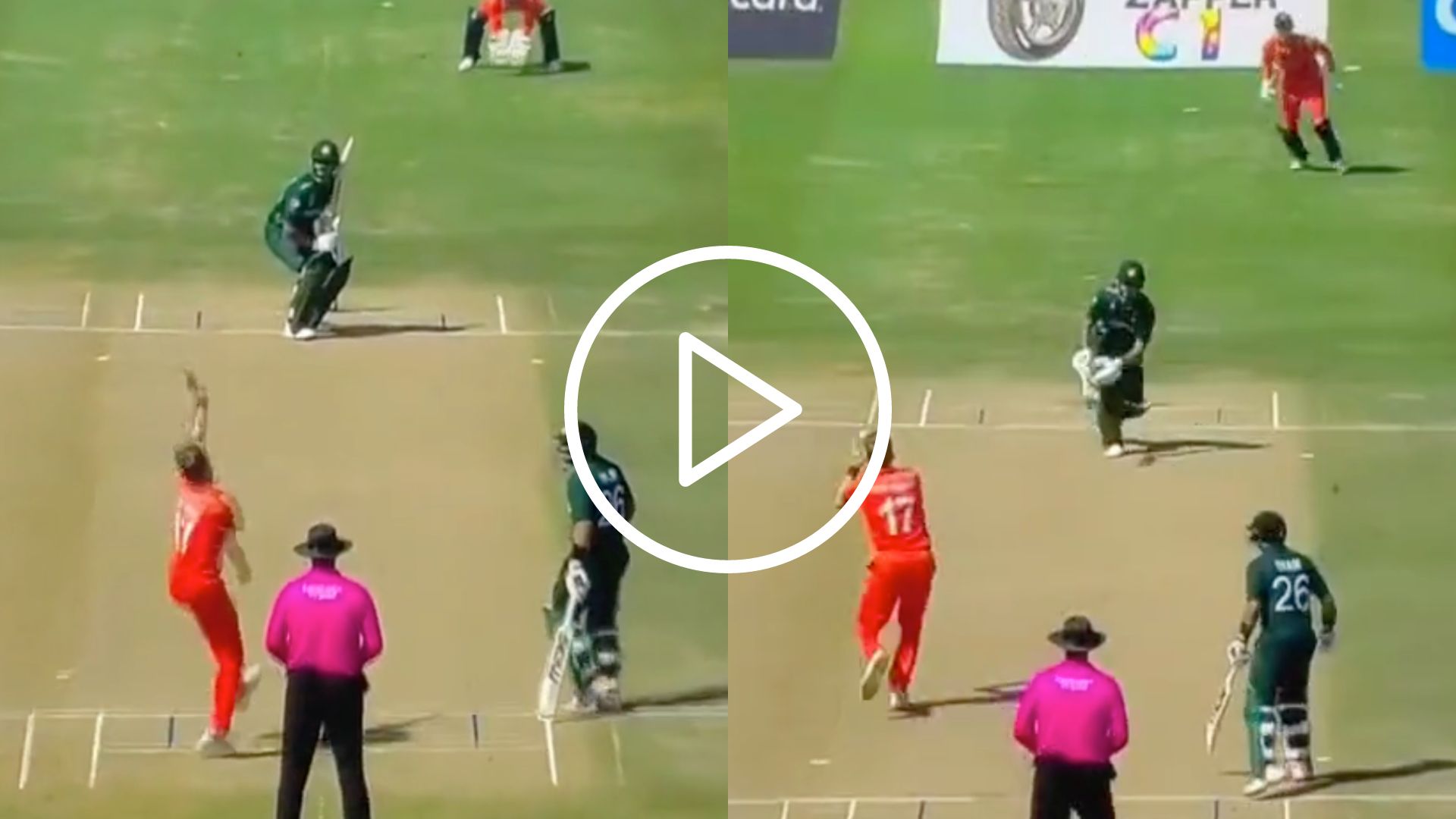 [Watch] Fakhar Zaman’s Misery Continues; Logan van Beek Draws First Blood